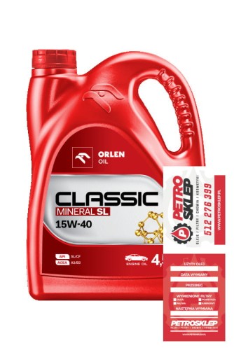 Orlen Classic Mineral 15W40 4.5L